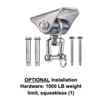 Indoor sensory swing with ceiling mount hardware and spreader bar